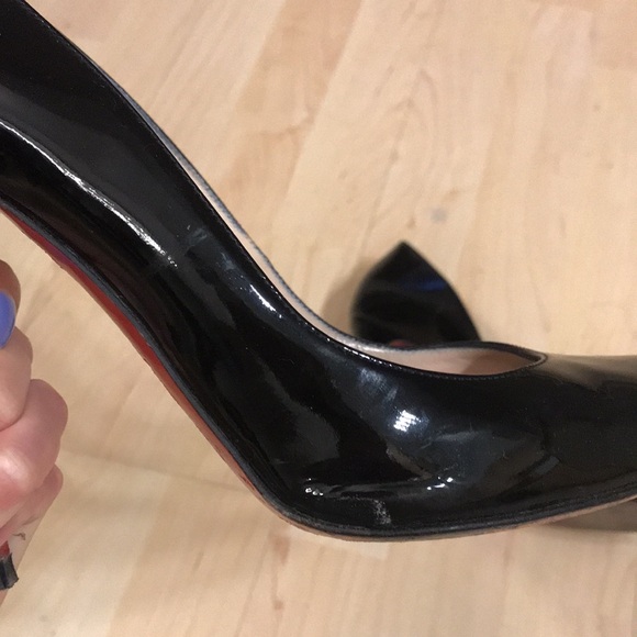 Christian Louboutin Black Patent Calf Leather Dolly Pump - Picture 7 of 14